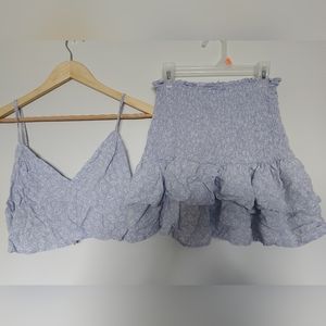 Matching skirt & crop top set